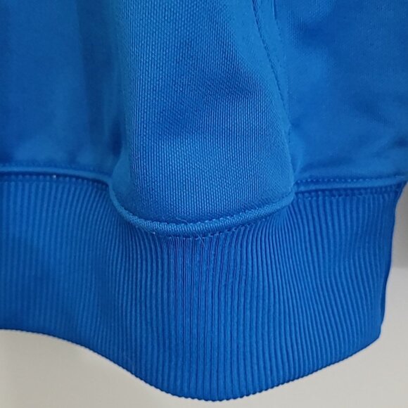 Adidas Blue Hoodie with Gray Drawstrings - Picture 8 of 10